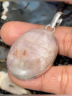 Light Color Kunzite Pendant 2”